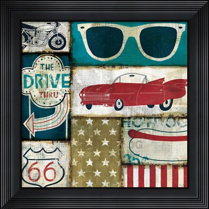 Framed American Pop II Print