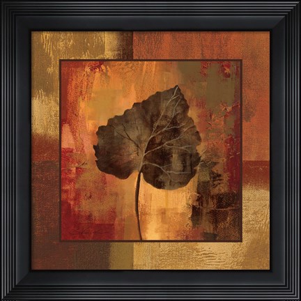 Framed October Leaf III Print