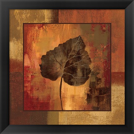 Framed October Leaf III Print