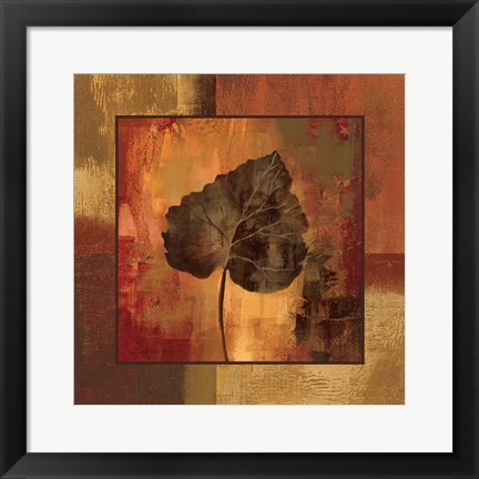 Framed October Leaf III Print