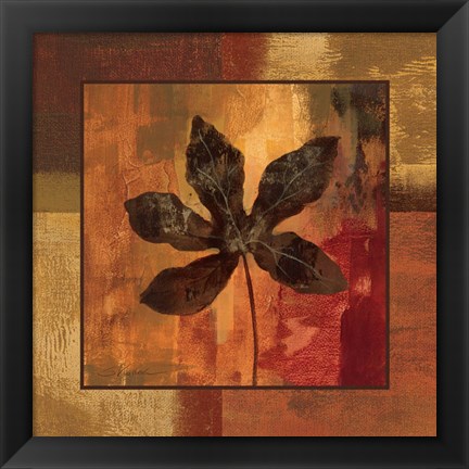 Framed October Leaf IV Print