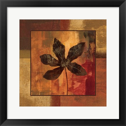 Framed October Leaf IV Print