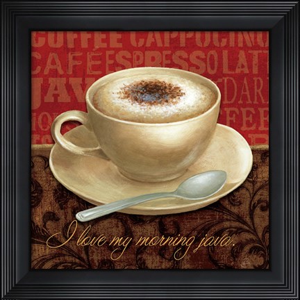 Framed Coffee Talk I Print