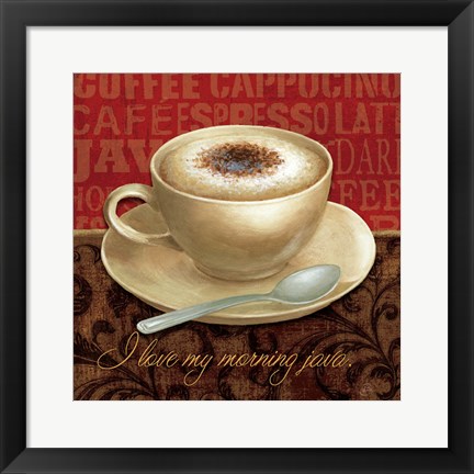 Framed Coffee Talk I Print