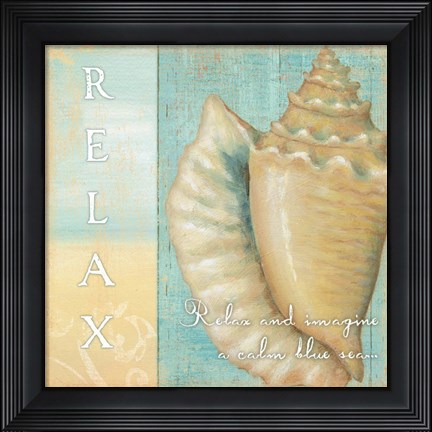 Framed Soft Beach Quote I Print