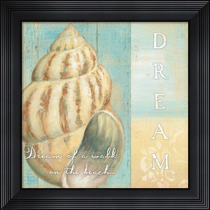 Framed Soft Beach Quote II Print