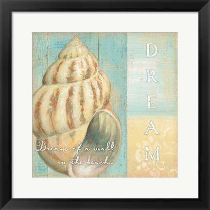 Framed Soft Beach Quote II Print