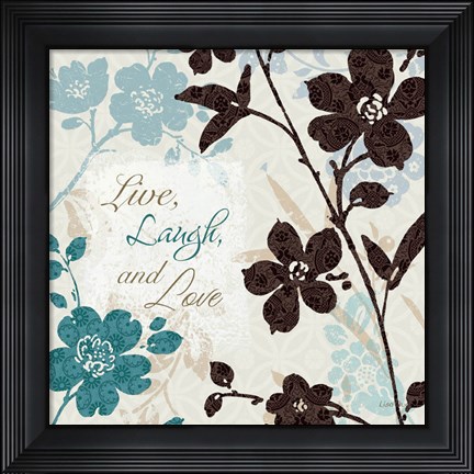 Framed Botanical Touch Quote II Print