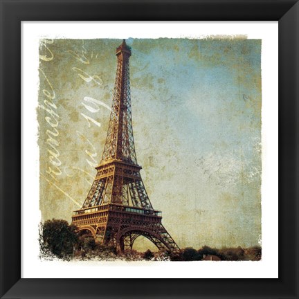 Framed Golden Age of Paris I Print
