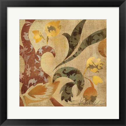 Framed Floral Fragment II Print