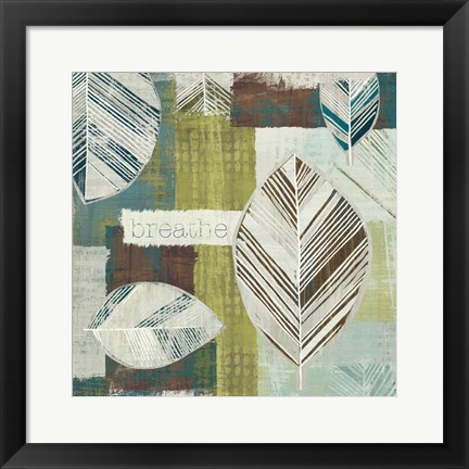 Framed Be Leaves I Print