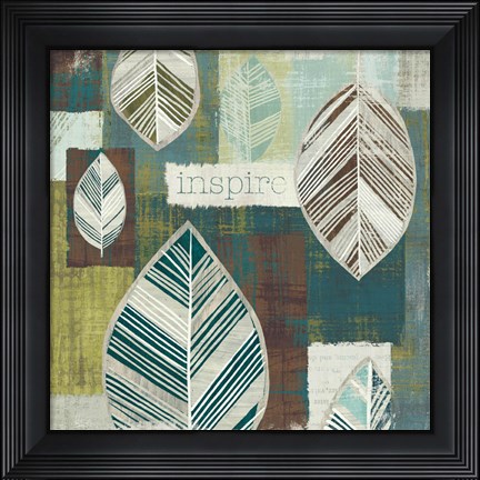Framed Be Leaves II Print