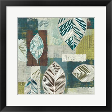 Framed Be Leaves III Print