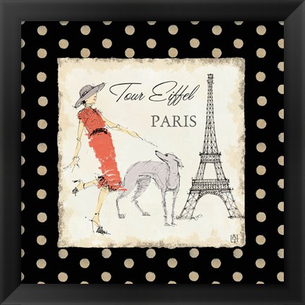 Framed Ladies in Paris II Print