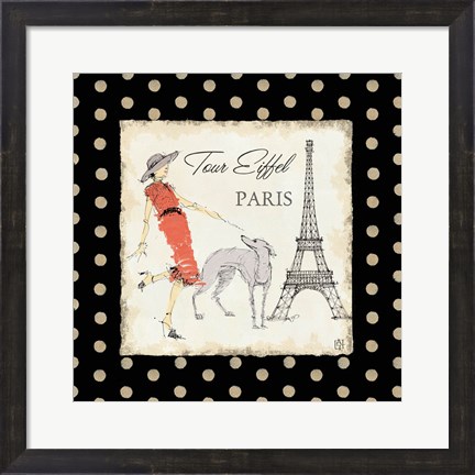 Framed Ladies in Paris II Print