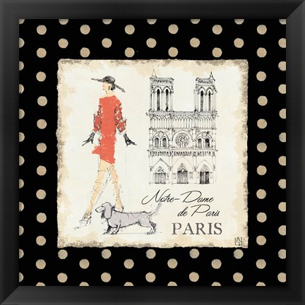 Framed Ladies in Paris IV Print