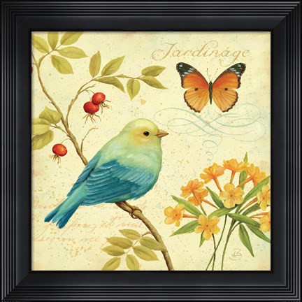 Framed Garden Passion I Print