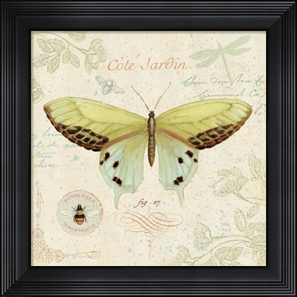 Framed Cote Jardin II Print