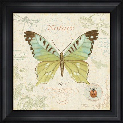 Framed Cote Jardin III Print