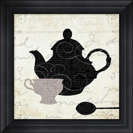 Framed Cream and Sugar II Print