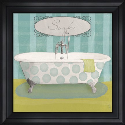 Framed Polka Tub II Print
