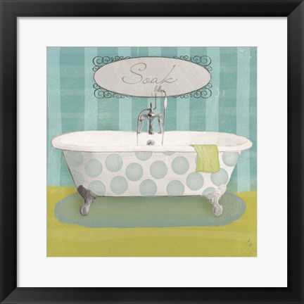 Framed Polka Tub II Print