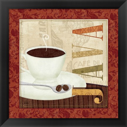 Framed Coffee Cup I Print