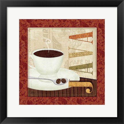 Framed Coffee Cup I Print