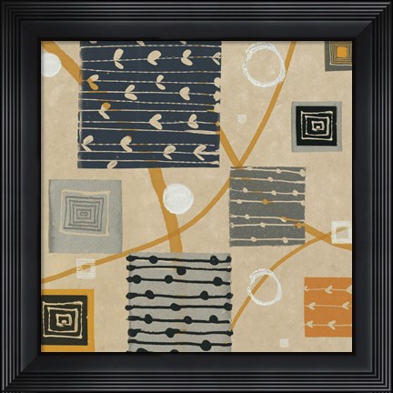 Framed Graphic Tiles I Print