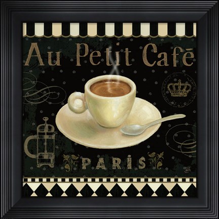 Framed Cafe Parisien II Print