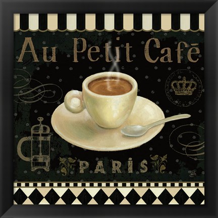 Framed Cafe Parisien II Print