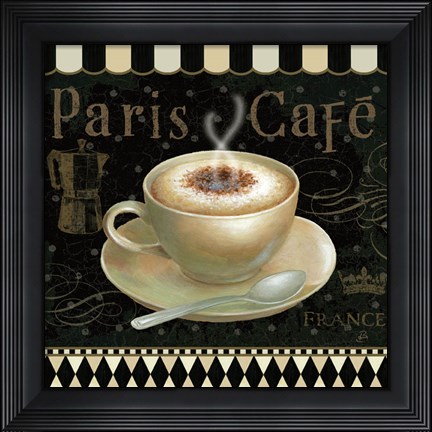 Framed Cafe Parisien III Print