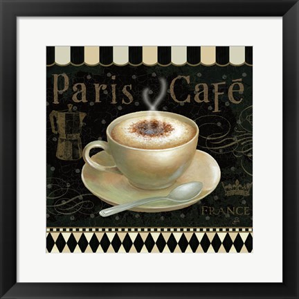 Framed Cafe Parisien III Print