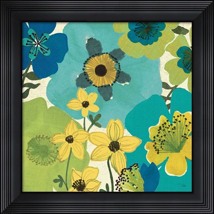 Framed Garden Brights Cool IV Print