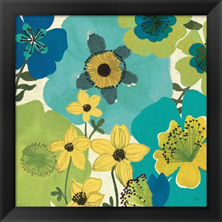 Framed Garden Brights Cool IV Print