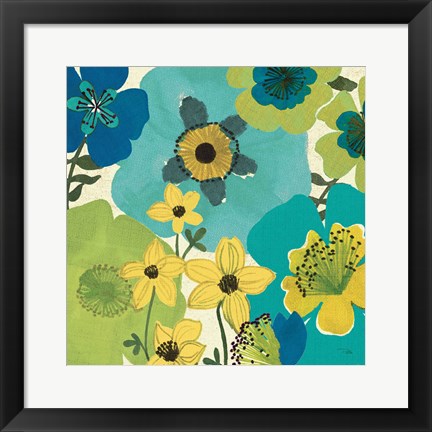Framed Garden Brights Cool IV Print