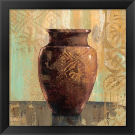 Framed Glazed Pot II Decorative Accents Print