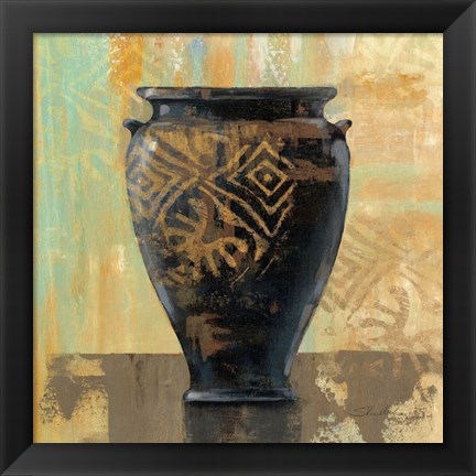 Framed Glazed Pot III Decorative Accents Print