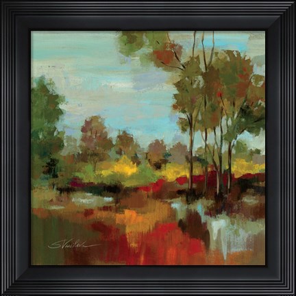 Framed Hidden Pond Hues II Print