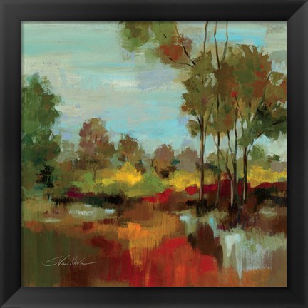 Framed Hidden Pond Hues II Print