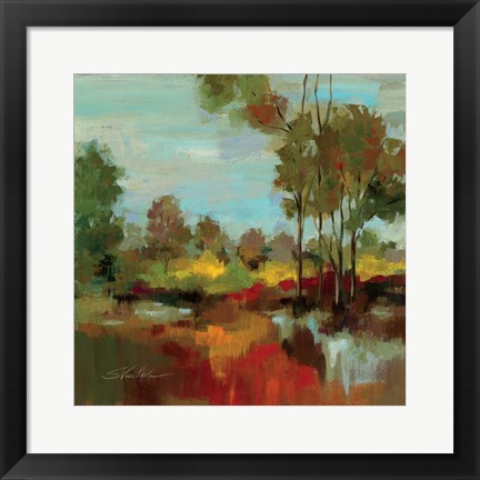 Framed Hidden Pond Hues II Print