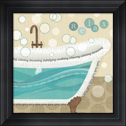 Framed Dancing Bubbles II Print