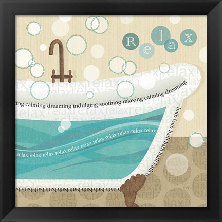 Framed Dancing Bubbles II Print