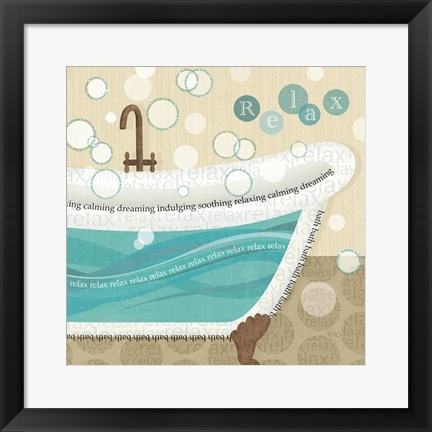 Framed Dancing Bubbles II Print