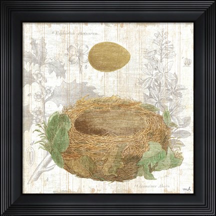 Framed Botanical Nest IV Print