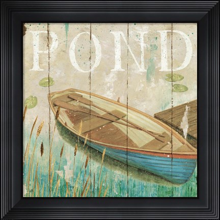 Framed Waterside II Print