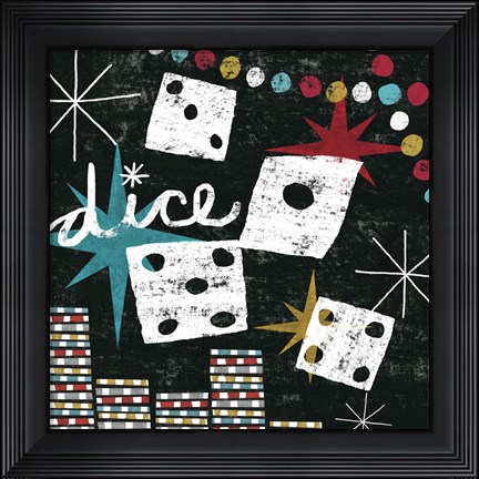 Framed Vegas - Dice Print