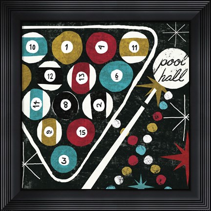 Framed Vegas - Pool Hall Print