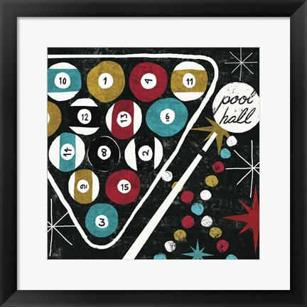 Framed Vegas - Pool Hall Print