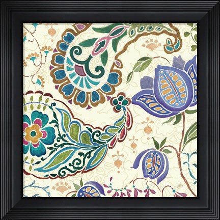 Framed Peacock Fantasy V Print